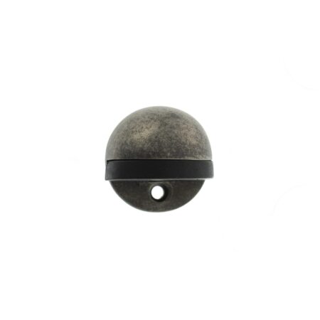 Atlantic Distressed Silver Atlantic Half-Moon Premium Floor Mounted Door Stop - (ADSHMPDS) - Image 2