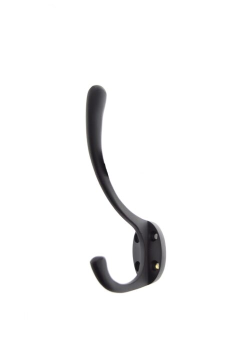 Matt Black Atlantic Traditional Hat & Coat Hook - (AHCHMB) - Image 2