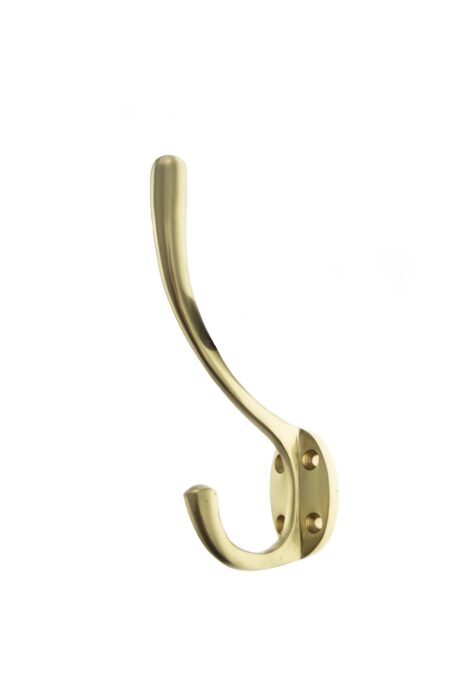 Polished Brass Atlantic Traditional Hat & Coat Hook - (AHCHPB) - Image 2