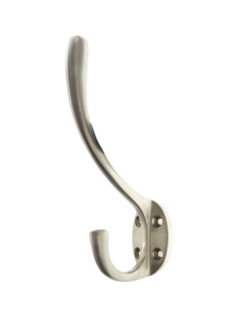 Satin Nickel Atlantic Traditional Hat & Coat Hook - (AHCHSN) - Image 2