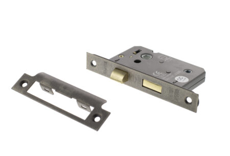 Distressed Silver Atlantic Bathroom Lock [CE] 2.5" - (ALKBATH25DS) - Image 2