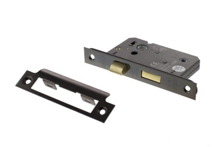 Black Nickel Atlantic Bathroom Lock [CE] 3" - (ALKBATH3BN) - Image 2