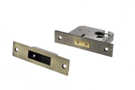 ALKDEADE3AB Atlantic Euro Deadlock [CE] 3" - Antique Brass - Image 2