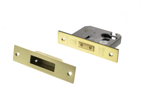 ALKDEADE3PB Atlantic Euro Deadlock [CE] 3" - Polished Brass - Image 2