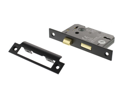 Matt Black Atlantic 3 Lever Key Sashlock [CE] 3" - (ALKSASH3LK3MB) - Image 2