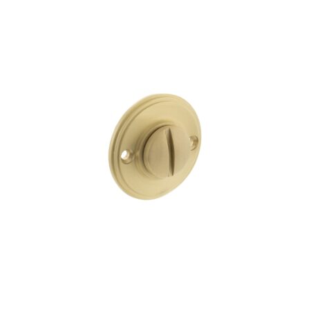 Satin Brass Millhouse Brass Solid Brass Oval WC Turn and Release - (MHOWCSB) - Image 2