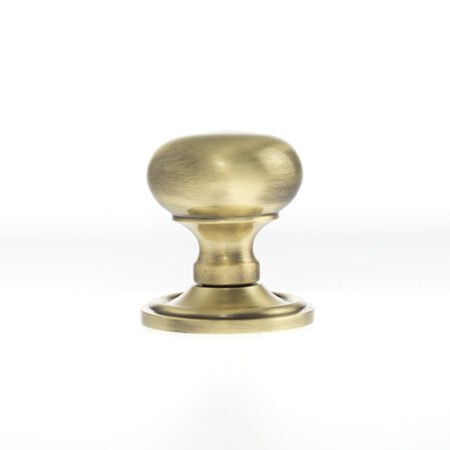 Atlantic Antique Brass Old English Harrogate Solid Brass Mushroom Mortice Knob on Concealed Fix Rose - (OE58MMKAB) - Image 2