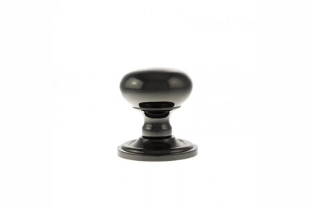 Atlantic Black Nickel Old English Harrogate Solid Brass Mushroom Mortice Knob on Concealed Fix Rose - (OE58MMKBN) - Image 2