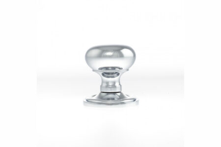 Atlantic Polished Chrome Old English Harrogate Solid Brass Mushroom Mortice Knob on Concealed Fix Rose - (OE58MMKPC) - Image 2