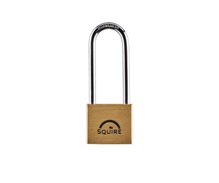 Squire LN4/2.5 Lion Premium Solid Brass 5 pin Long Shackle Double Locking Padlock