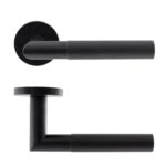 34342 Revole Eclipse Ultimate Solid Stainless Lever On Rose - BLK