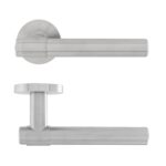 34351 Collared Eclipse Ultimate Solid Stainless Lever On Rose - SSS