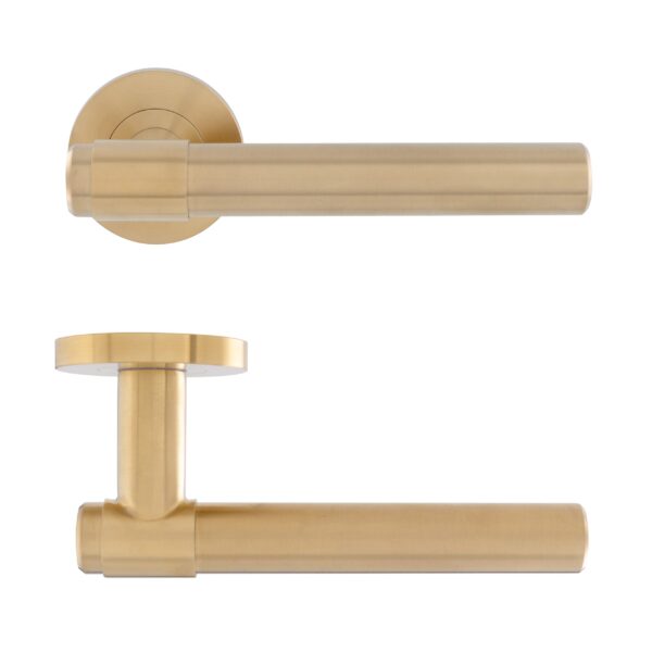 34355 Collared Eclipse Ultimate Solid Stainless Lever On Rose - SBP