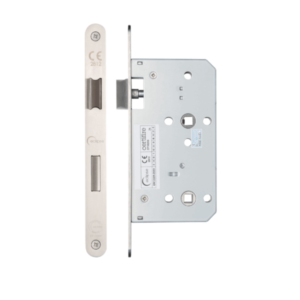 Din Bathroom Lock Radius 60mm | Door Lock Mechanism - High Security, Mortice Lock, CE/UKCA Certified (71423)