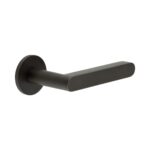 CR-101 Dark Bronze Sprung Round Rose Door Handle