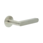 CR-101 Satin Stainless Steel  Unsprung Round Rose Door Handle