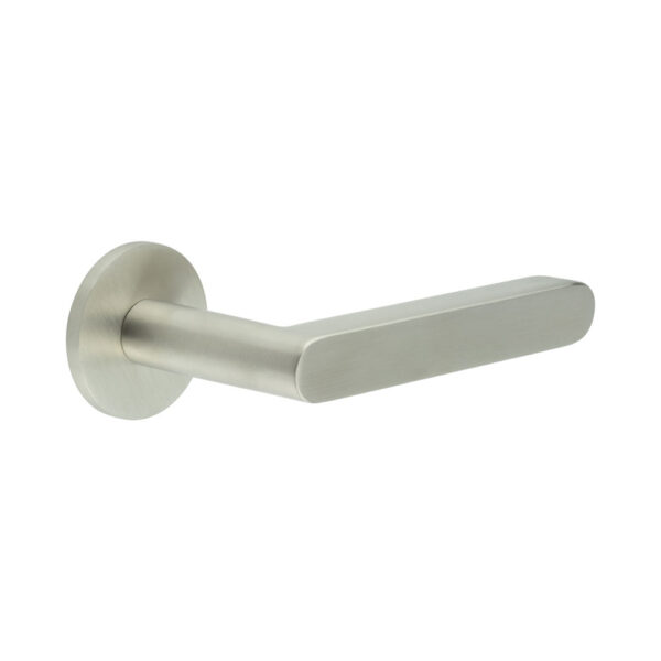 CR-101 Satin Stainless Steel  Fixed Dead Round Rose Door Handle