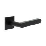 CR-101 Black Sprung Square Rose Door Handle