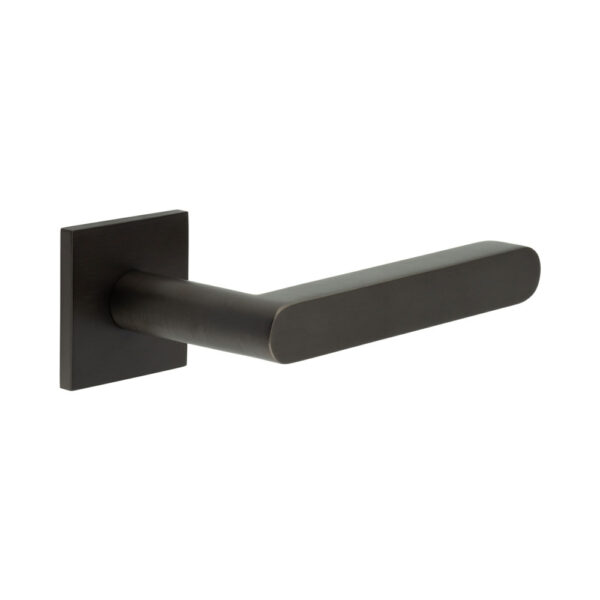 CR-101 Dark Bronze Unsprung Square Rose Door Handle
