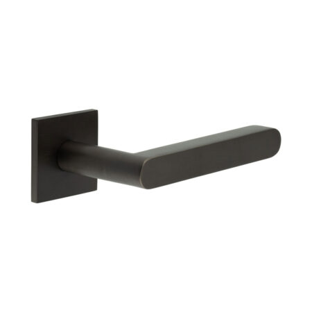 CR-101 Dark Bronze Fixed Dead Square Rose Door Handle