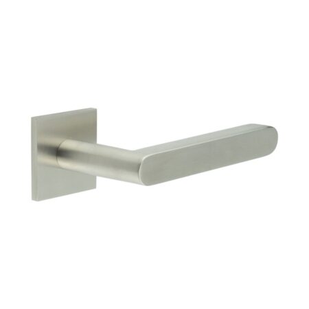 CR-101 Satin Stainless Steel  Fixed Dead Square Rose Door Handle