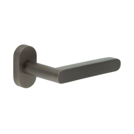 CR-101 Dark Bronze Multi Point Oval Rose Door Handle
