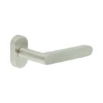 CR-101 Satin Stainless Steel Multi Point Oval Rose Door Handle