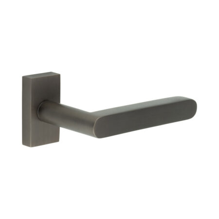 CR-101 Dark Bronze Multi Point Rectangular Rose Door Handle