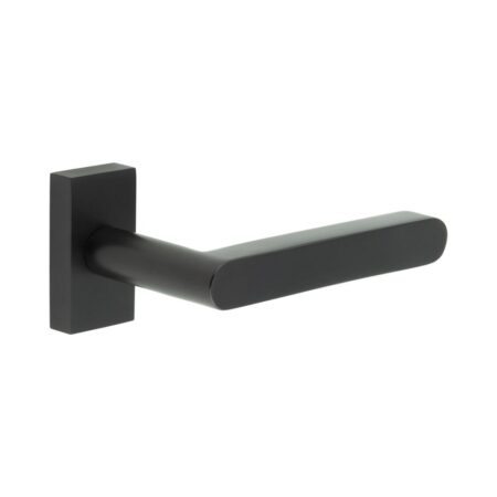 CR-101 Black Multi Point Rectangular Rose Door Handle