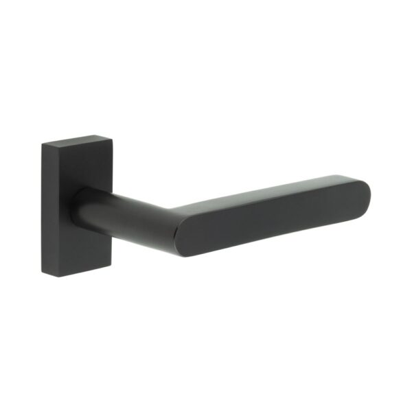 CR-101 Black Multi Point Rectangular Rose Door Handle