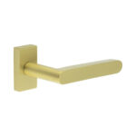 CR-101 Satin Brass Multi Point Rectangular Rose Door Handle