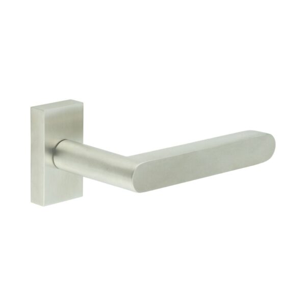 CR-101 Satin Stainless Steel Multi Point Rectangular Rose Door Handle