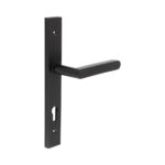 CR-101 Black Multi Point Backplate Door Handle