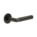 CR-102 Dark Bronze Fixed Dead Round Rose Door Handle
