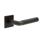 CR-102 Dark Bronze Sprung Square Rose Door Handle