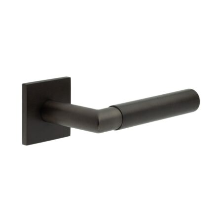 CR-102 Dark Bronze Sprung Square Rose Door Handle