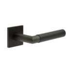 CR-102 Dark Bronze Unsprung Square Rose Door Handle
