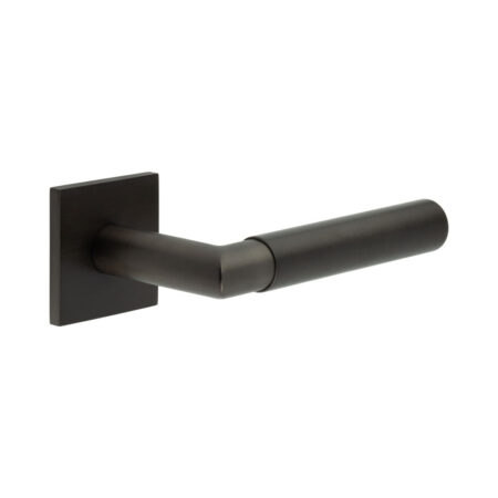 CR-102 Dark Bronze Fixed Dead Square Rose Door Handle