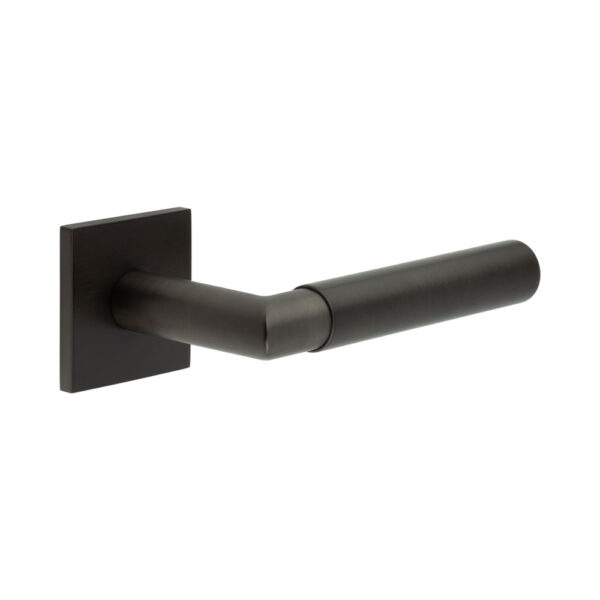 CR-102 Dark Bronze Fixed Dead Square Rose Door Handle