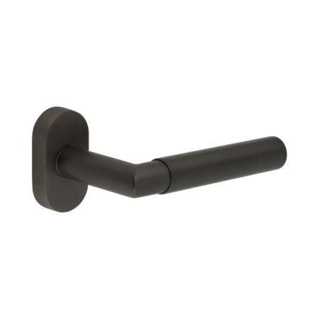 CR-102 Dark Bronze Multi Point Oval Rose Door Handle