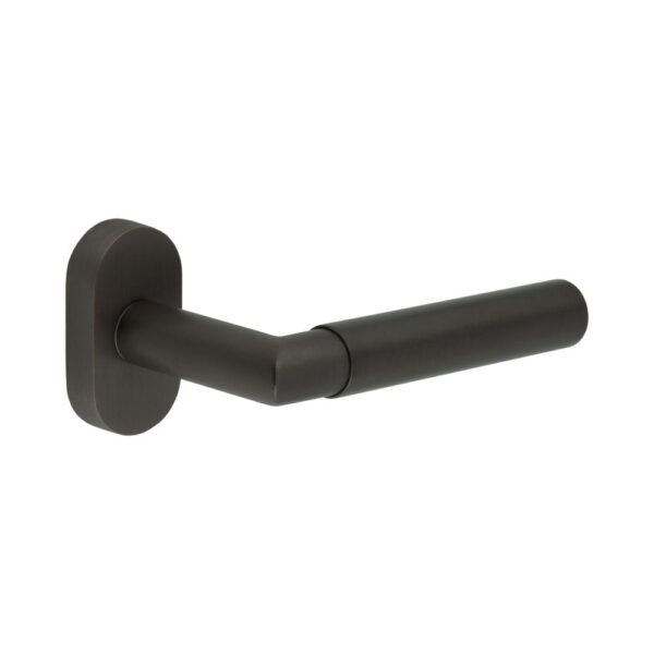 CR-102 Dark Bronze Multi Point Oval Rose Door Handle