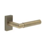CR-102 Antique Brass Multi Point Rectangular Rose Door Handle