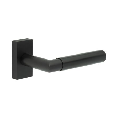 CR-102 Black Multi Point Rectangular Rose Door Handle
