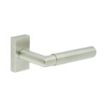 CR-102 Satin Stainless Steel Multi Point Rectangular Rose Door Handle