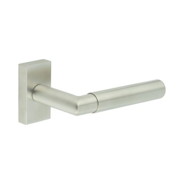 CR-102 Satin Stainless Steel Multi Point Rectangular Rose Door Handle