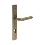 CR-102 Antique Brass Multi Point Backplate Door Handle