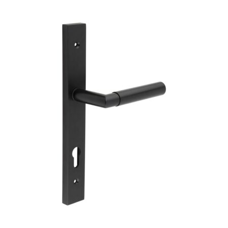CR-102 Black Multi Point Backplate Door Handle