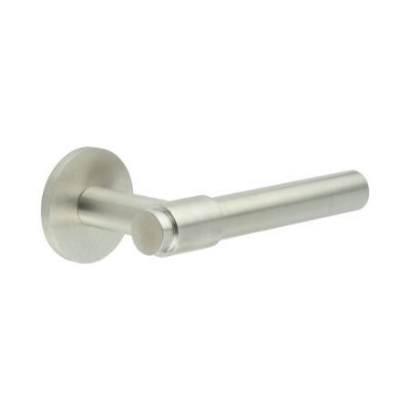 CR-103 Satin Stainless Steel  Unsprung Round Rose Door Handle