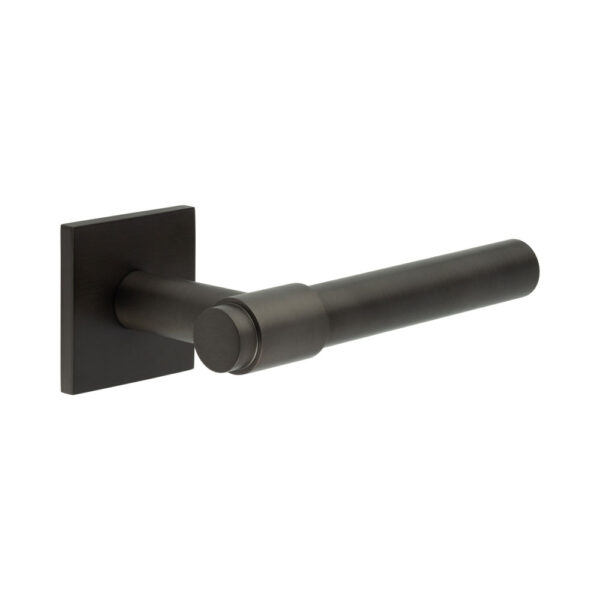 CR-103 Dark Bronze Unsprung Square Rose Door Handle