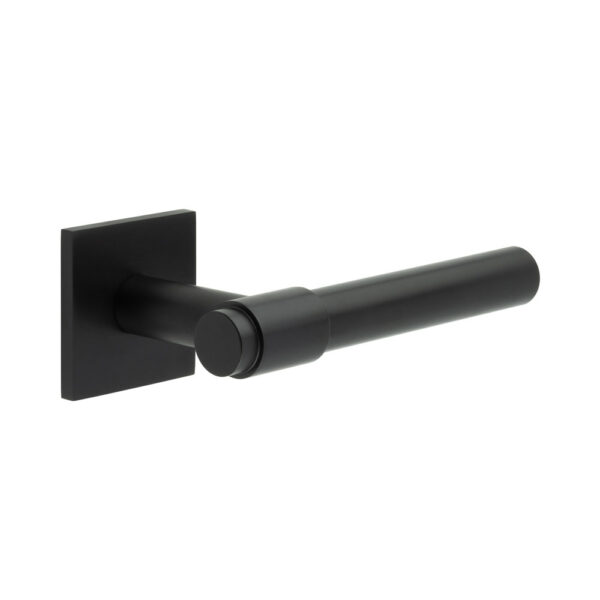 CR-103 Black Fixed Dead Square Rose Door Handle